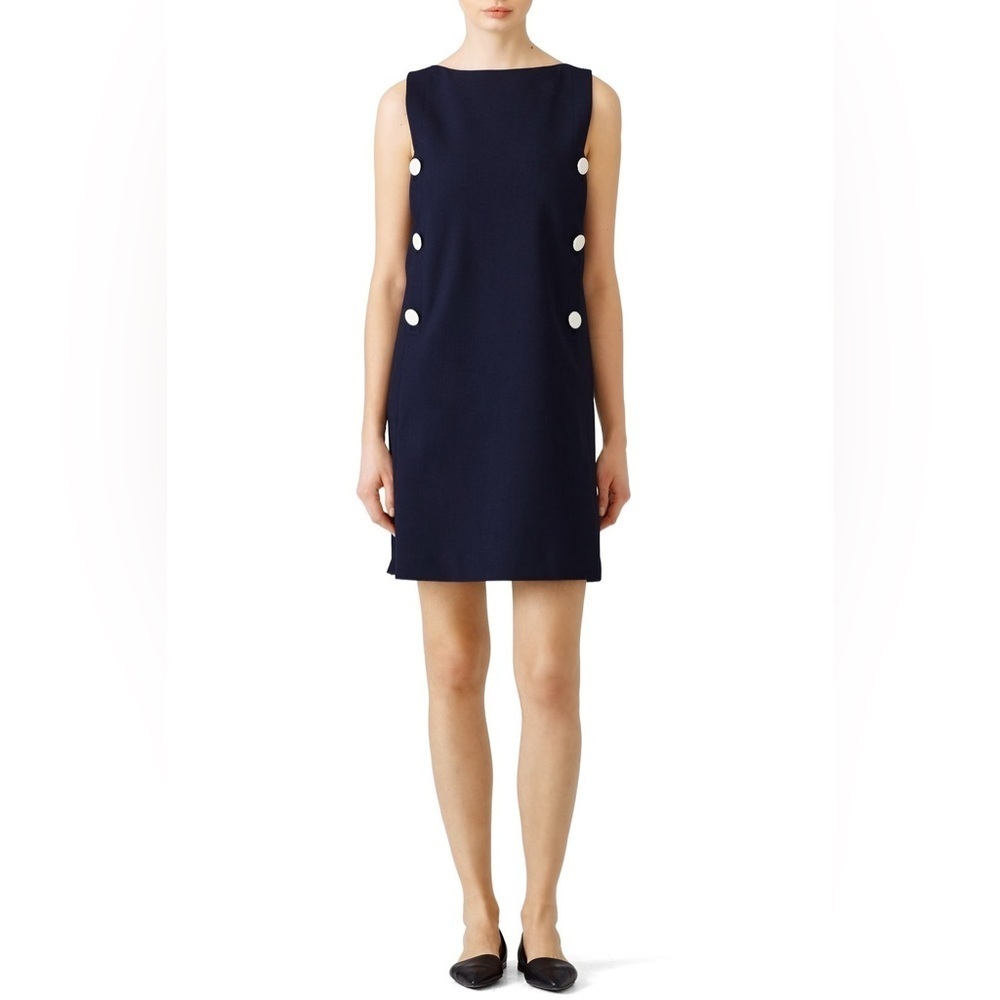 Tory Burch Navy Mini Dress Button